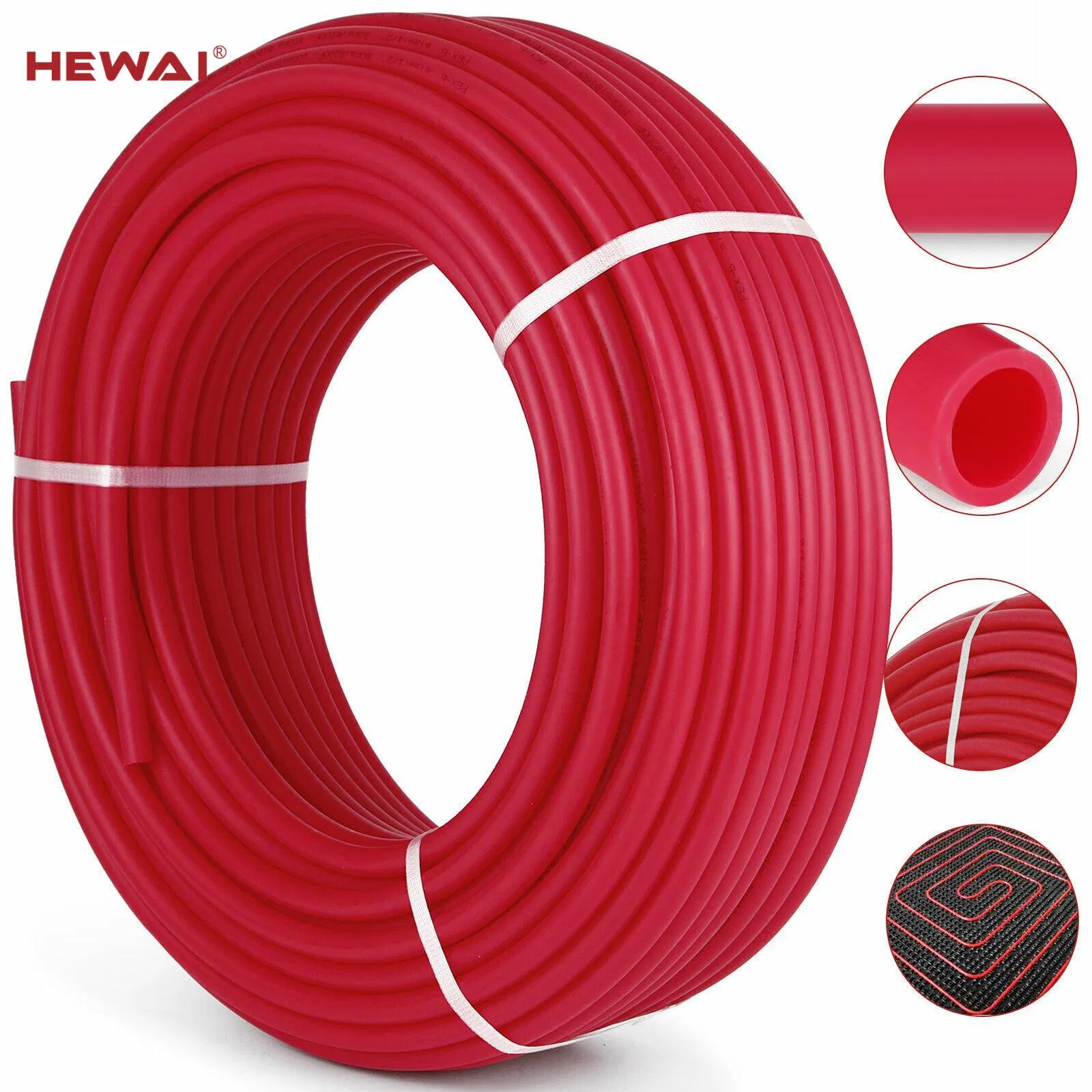 Hewai Multi-Layered EVOH Pert Pipe with Color Underfloor Heating Pipe Special for Floor Heating System