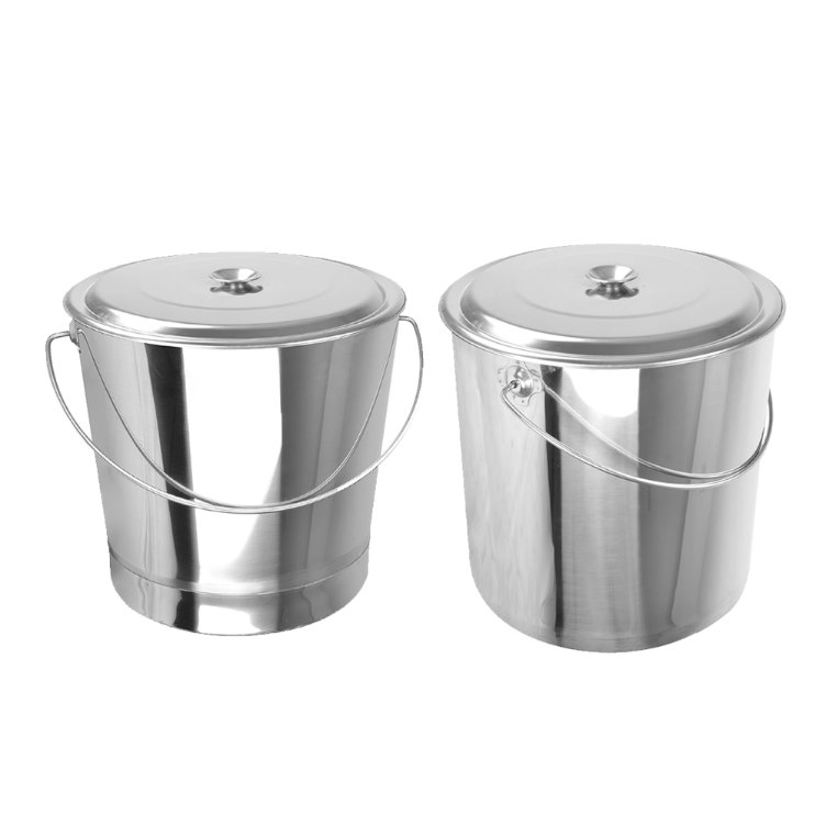 OEM Manufacturer 15L Kitchen Cleaning Pails Stainless Steel Bucket