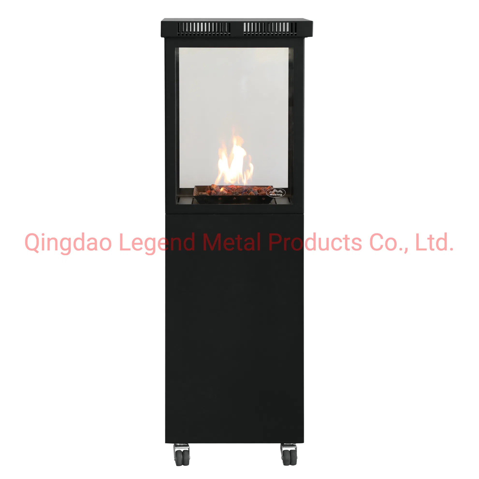 LPG Outdoor Fireplace with Glass View Flame with 8.5 Kw Muztag Mkiii