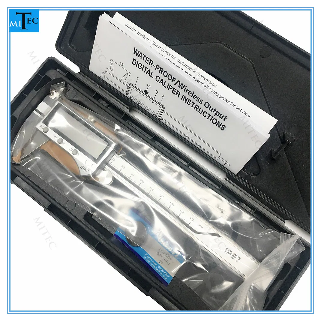 China Factory IP67 Big Display Waterproof Electronic Digital Vernier Caliper Inch/Metric