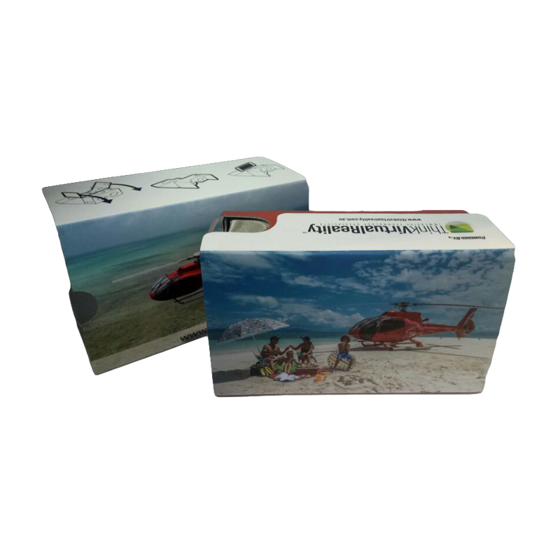 Custom Virtual Reality Box 3D Cardboard Vr Glasses Vr Headset for Smartphone Android and Ios