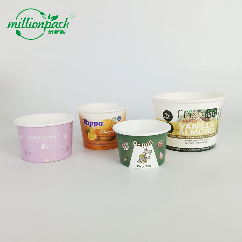 Milkshake Drinking Cup Eco Friendly Heavy Duty Paper with Factory Custom Branding Solutions