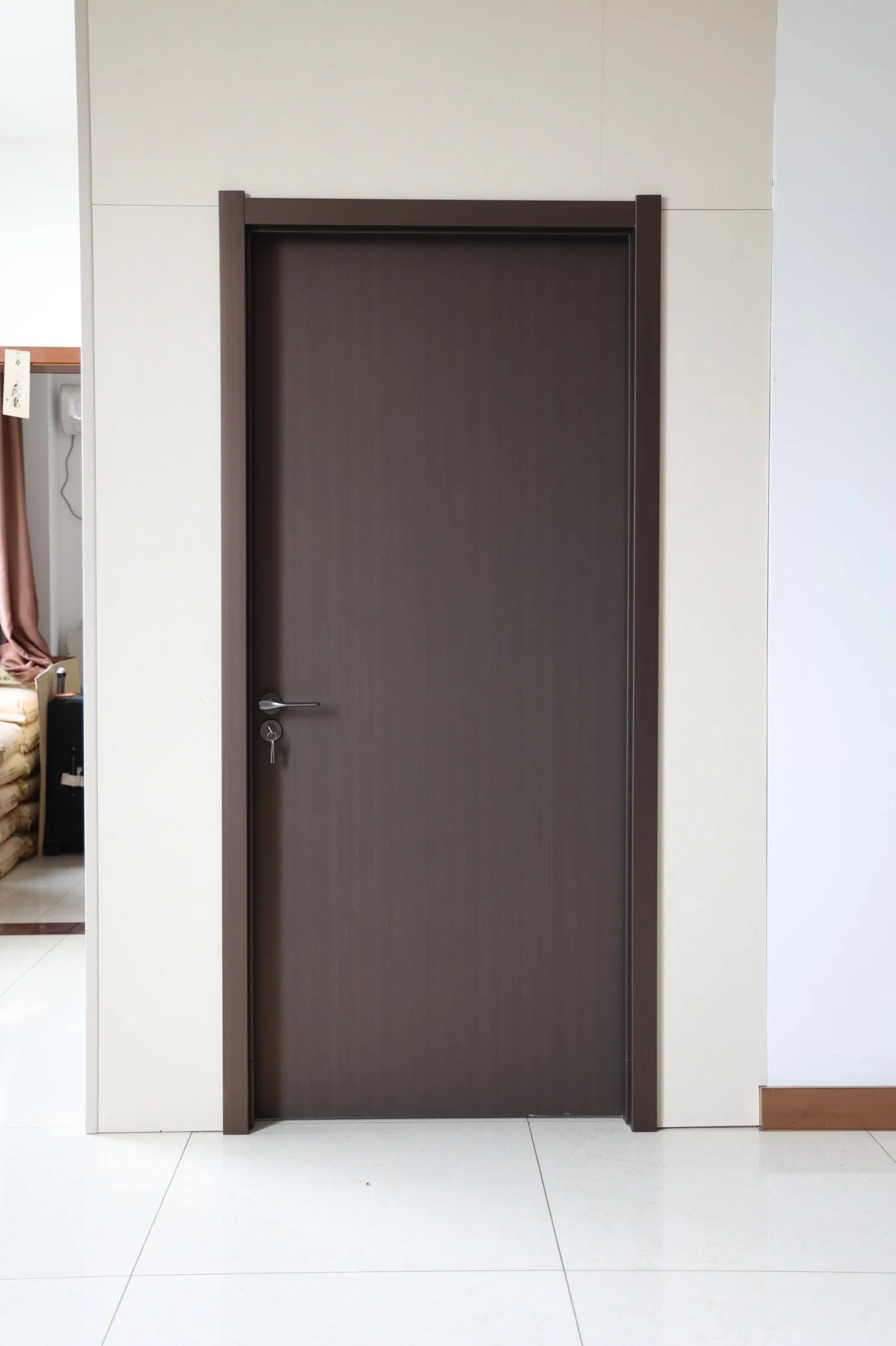 Advanced WPC Interior Door Waterproof Fire Retardant Eco Conscious Wooden 45mm