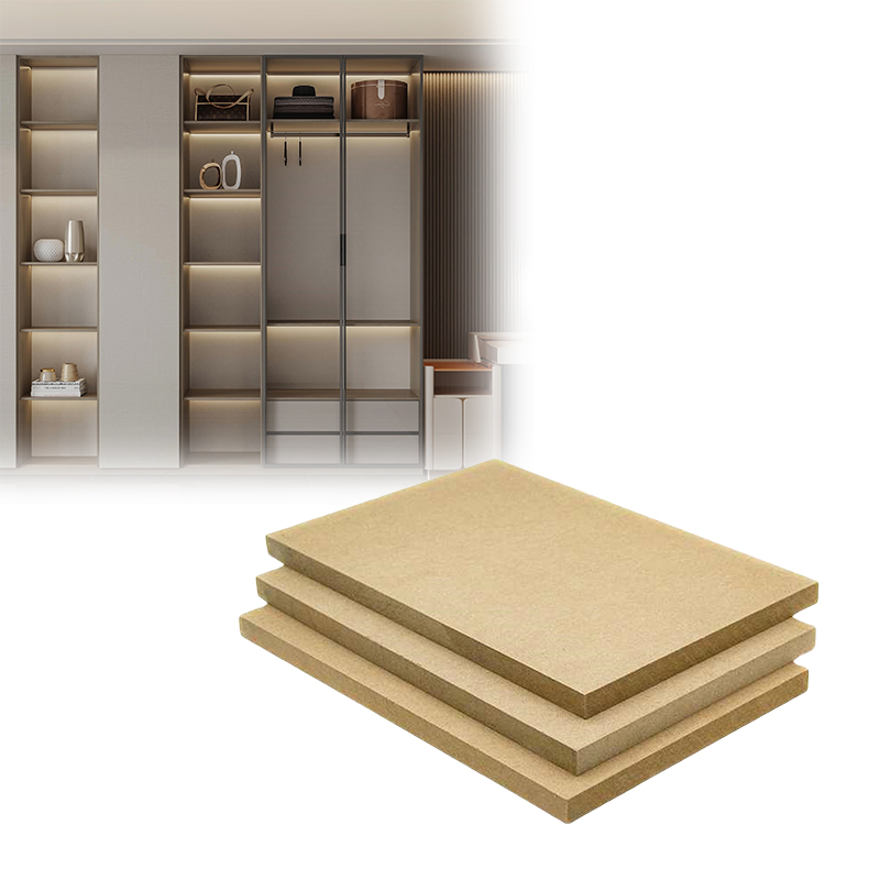 Foshan 1220*2440mm Custom Thickness 18mm Plain Raw MDF Board for Furniture with Certificate