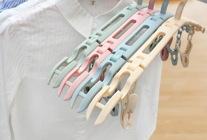 Easy Use Folding Hanger Foldable Cloth Coat Hanger for Home High Quality Travel Portable Folding Clothes Hanger Travel Bl11757