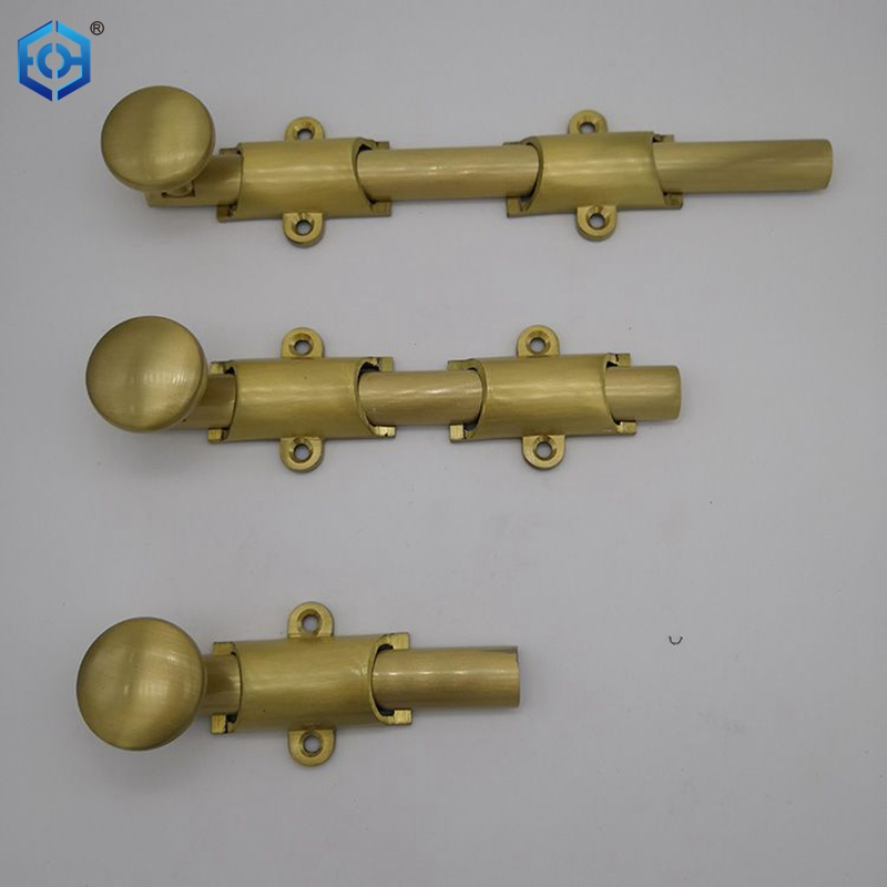 Gold Black Silver Solid Brass Classic Surface Flush Window Door Bolt