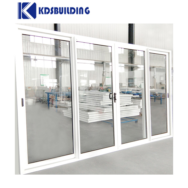 Kdsbuilding Double Glass Plastic UPVC PVC Vinyl Patio Factory Price Sliding Doors
