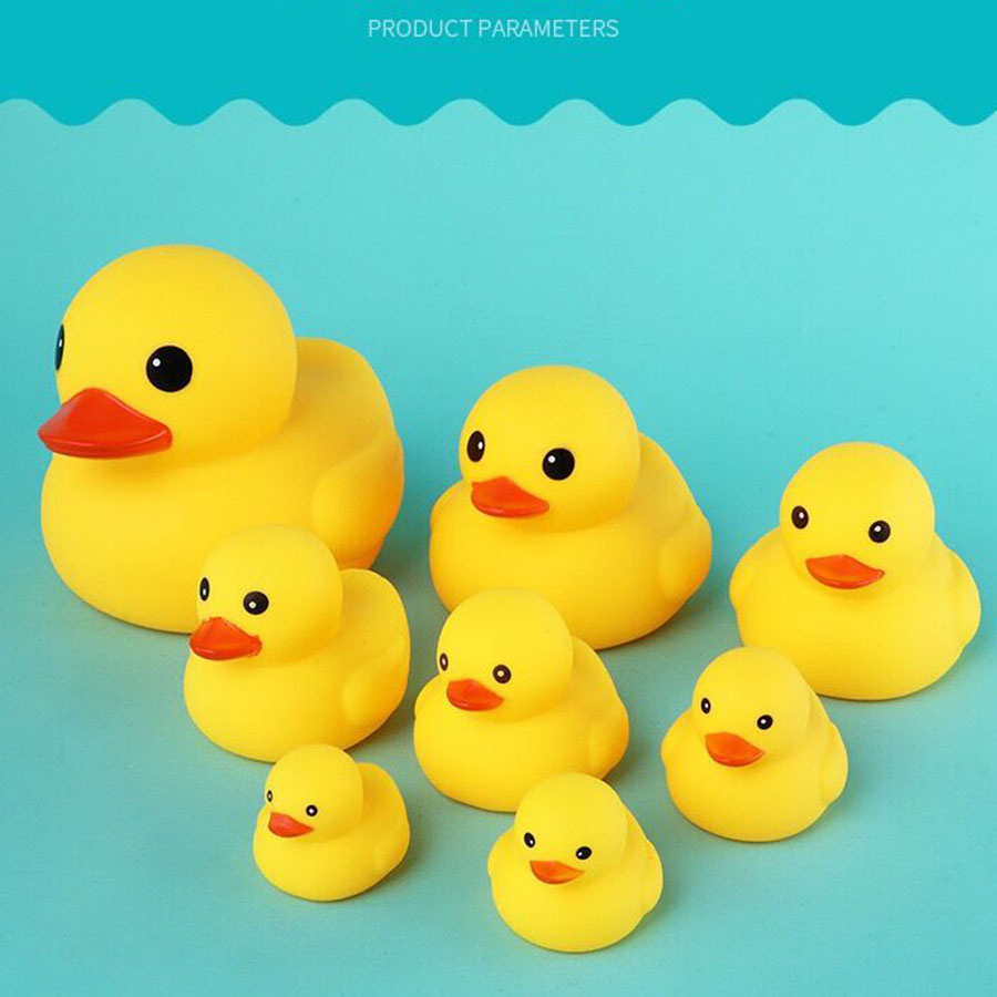 Резиновая уточка для ванны, желтая, со звуком