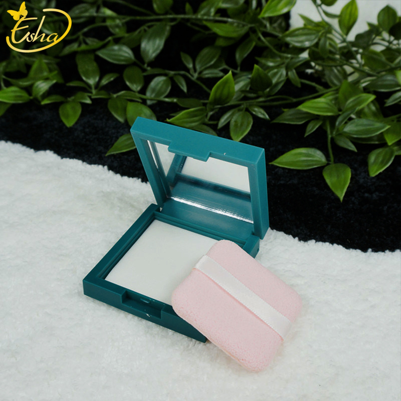Face Sponge Body Square Cosmetic Pads Facial Makeup Powder Puff with Plastic Mirror Box