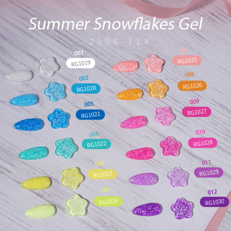Snowflake Gel Private Label New 15ml Bottle Wonderful Colors Soak off UV Gel Polish