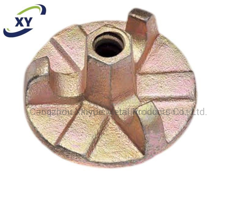 Concrete Formwork Nut Forged Galvanized Casted Casting Ductile Iron Wing Nut Swivel Nut Anchor Nut Tie Rod Nut Square Round Nut/Scaffold Formwork Accessories