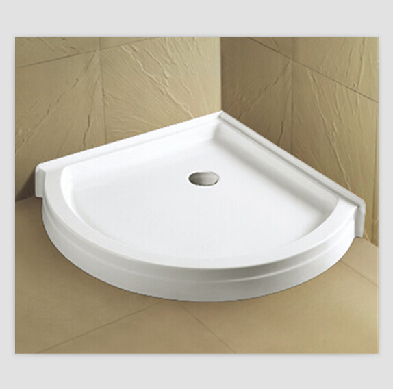 with Tile Flange Sector Round Shower Base