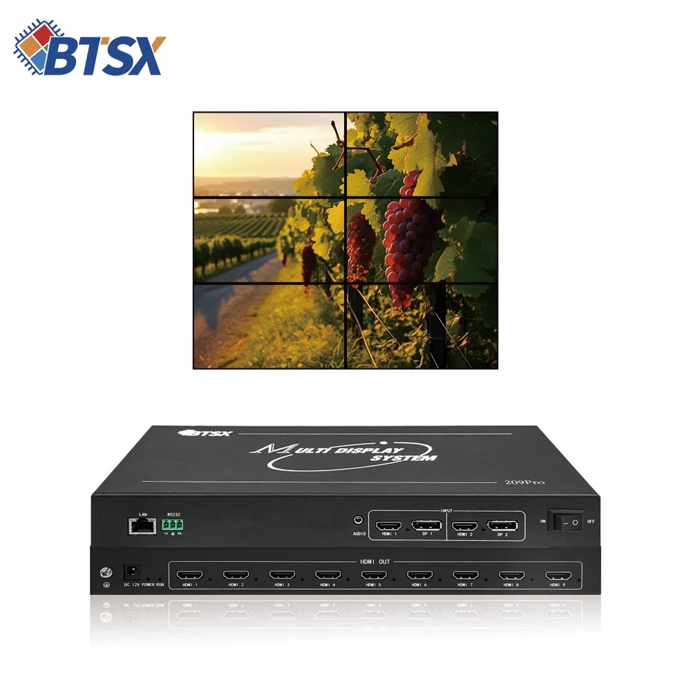 Процессор для видеостен BIT-MSE-209Pro, 9 выходов HDMI