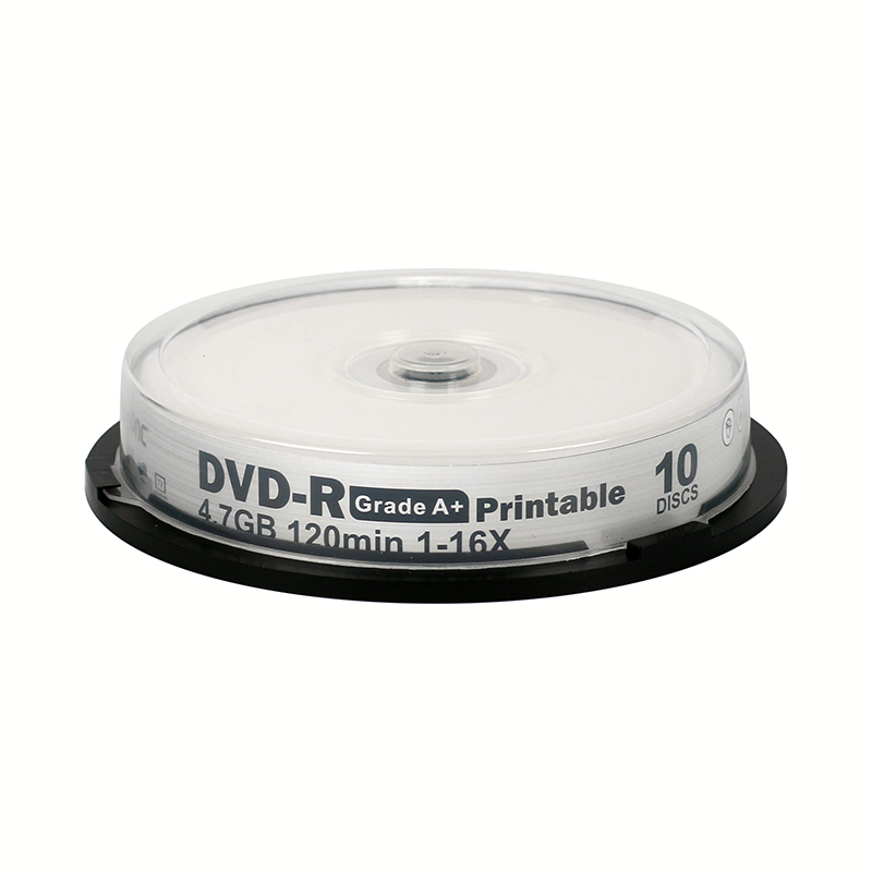 DVD-R диски 4.7GB 16x, серебряные, для струйной печати