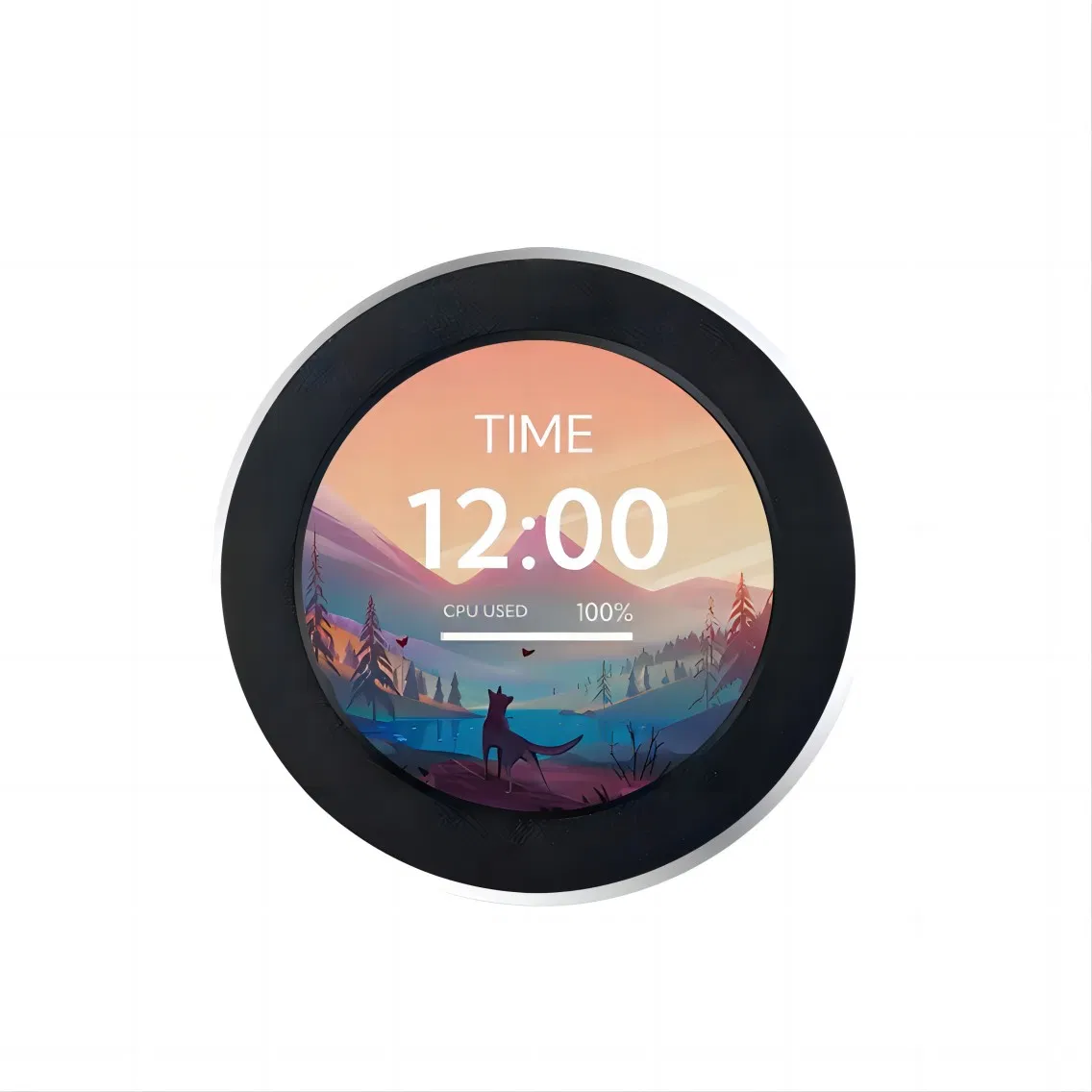 2.1 Inch IPS Circular TFT Display for Machine Monitor 480X480 USB Smart Screen for Chassis/PC Hardware Monitoring, Industrial Grade -20~70℃ OEM/ODM