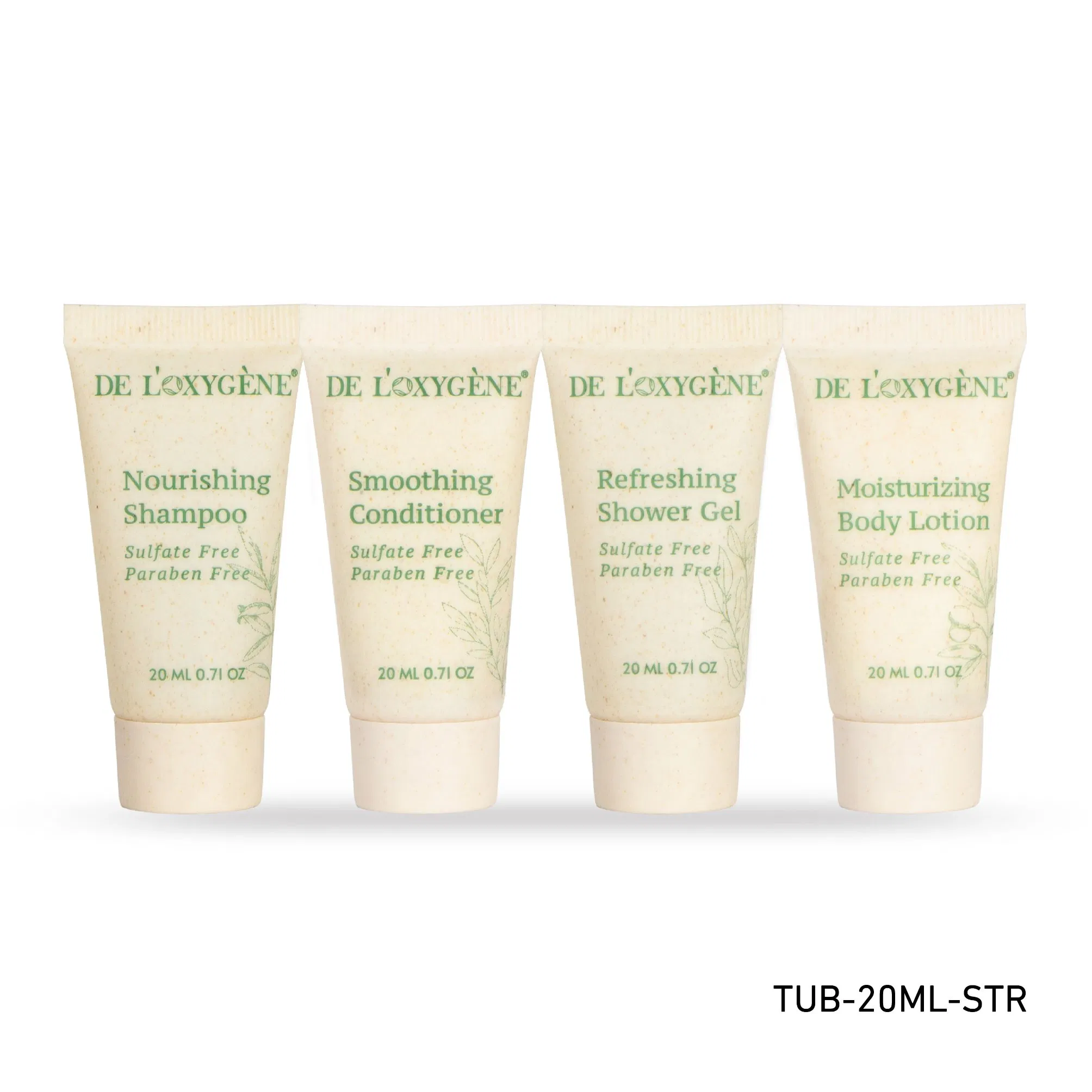 Customized Disposable Portable Hotel Amenities Eco-Friendly Tubes for Shampoo Shower Gel