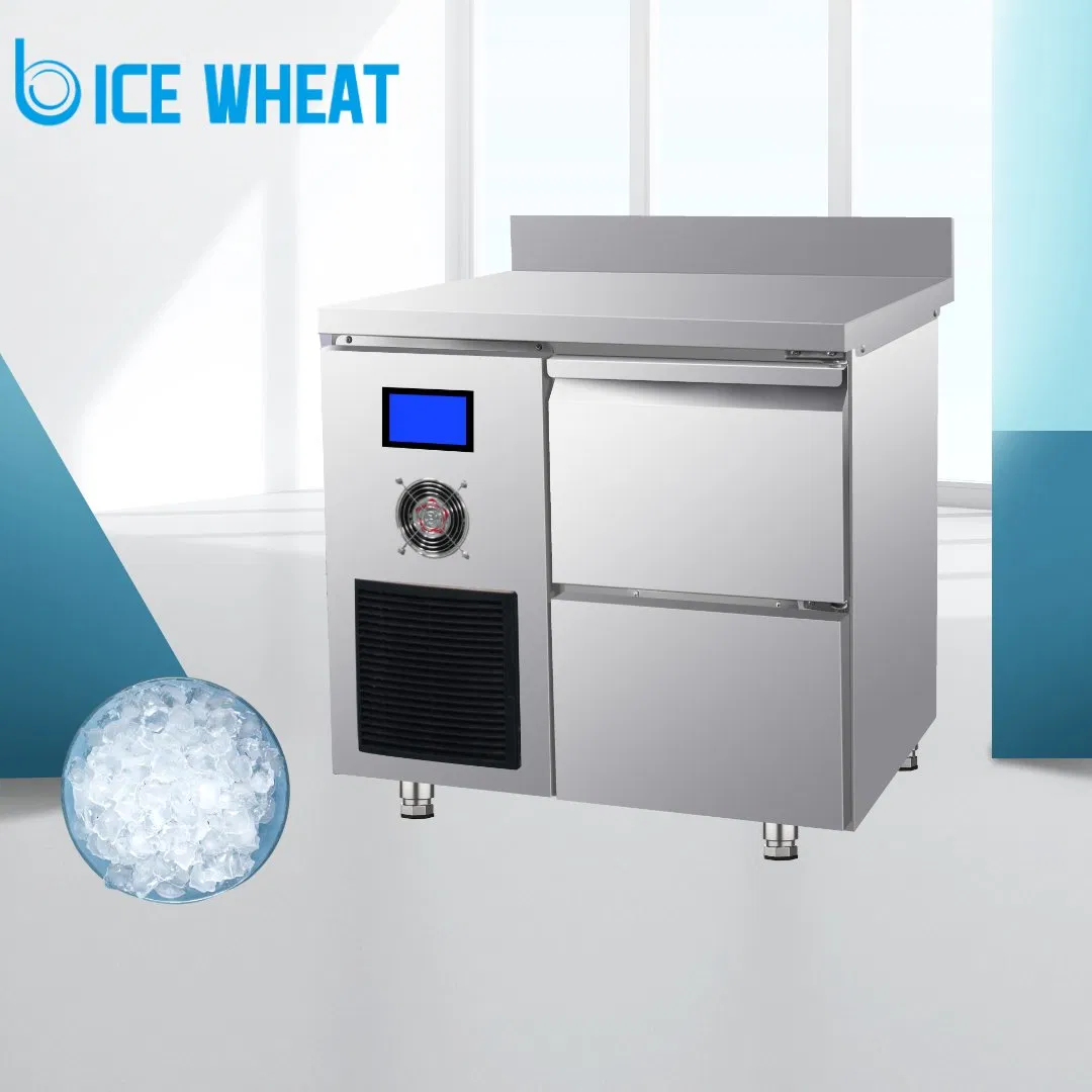 Commercial Ice Cube Maker Fully Automatic 82kg/24h Ice Machine with Multi-Use Stainless Tabletop
