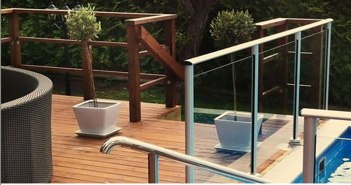 High Quality Customized Aluminium Stair Fence for Housing