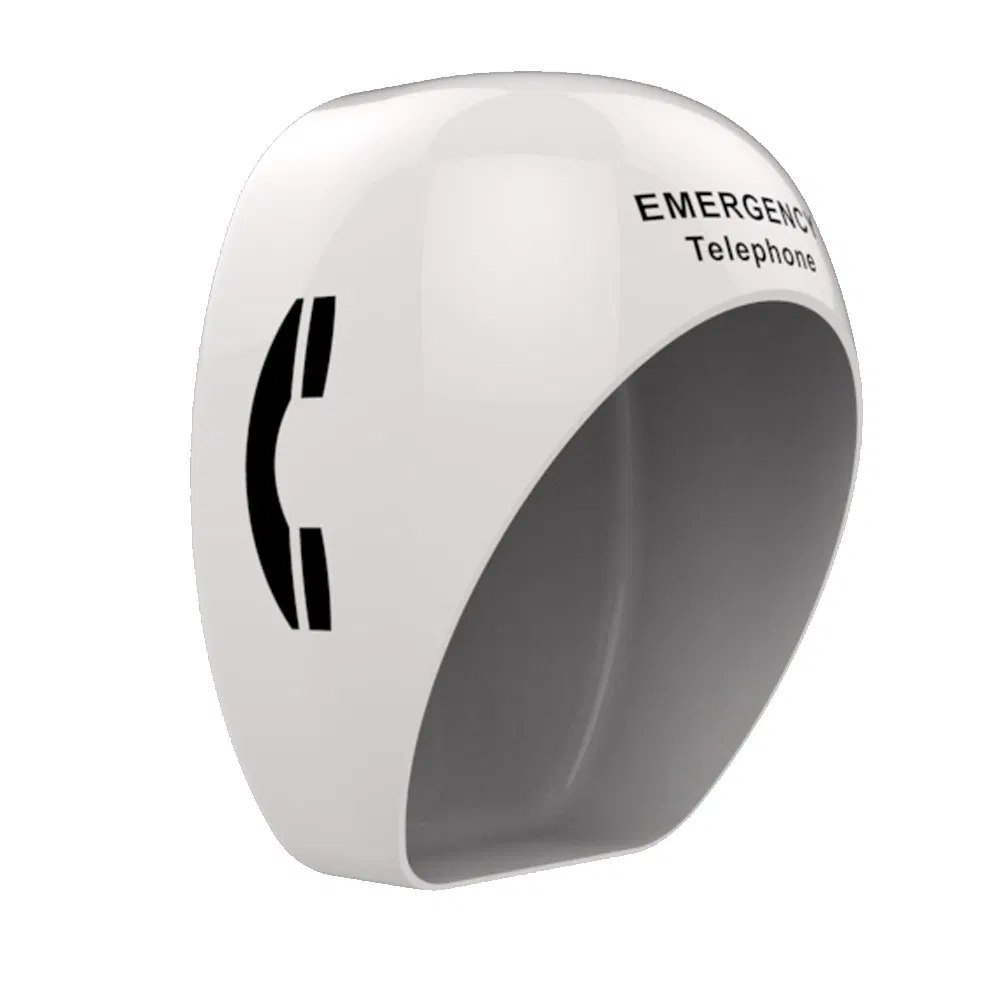 Fiberglass Indoor or Outdoor Acoustic Telephone Hood, Wall or Pillar Mounting Waterproof Telephone Booth