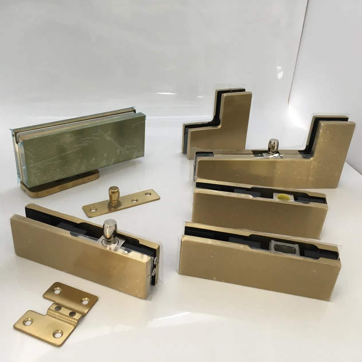 Stainless Steel Frameless Glass Sliding Door Clamp Patch Fittings