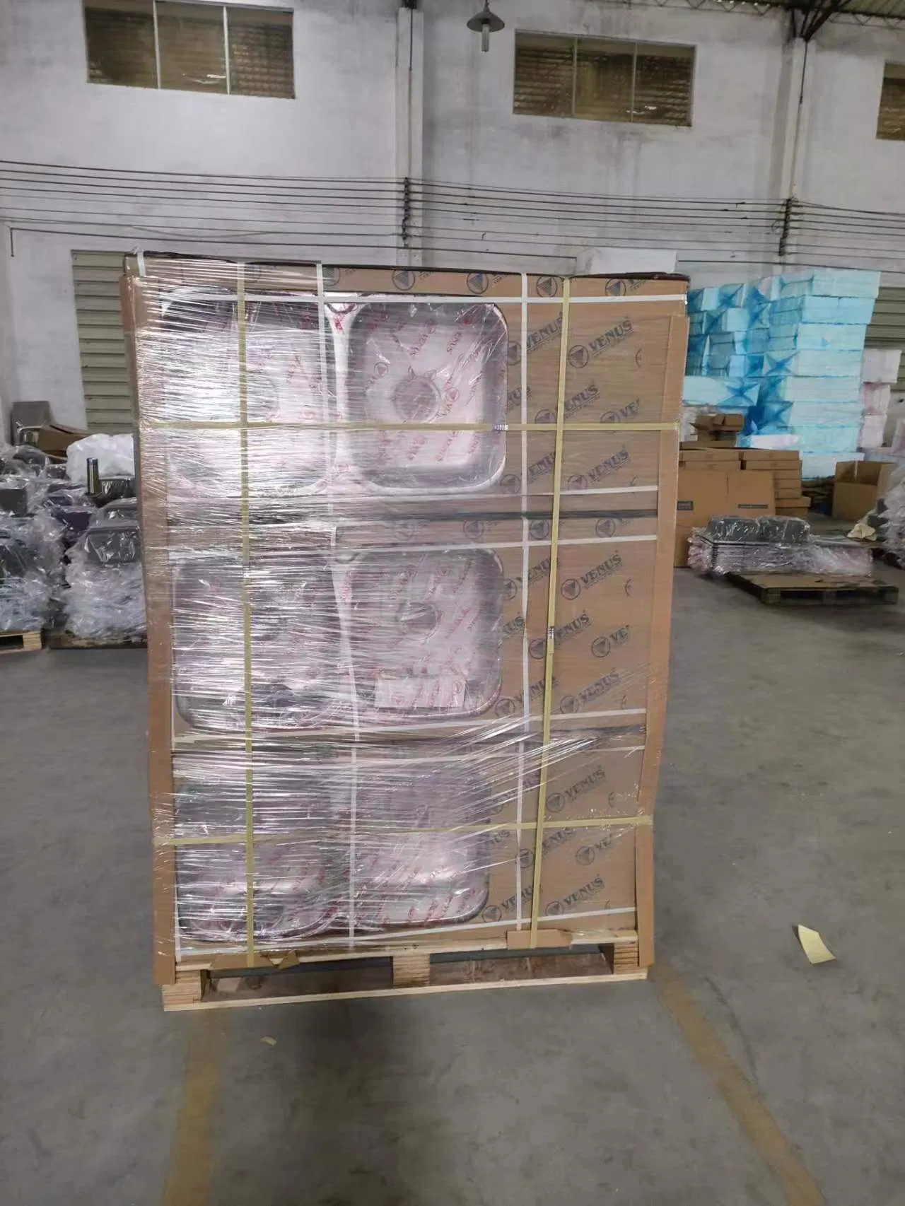 201 304 Stainless Steel Sink Double Bowl Kitchen Sink with Plate