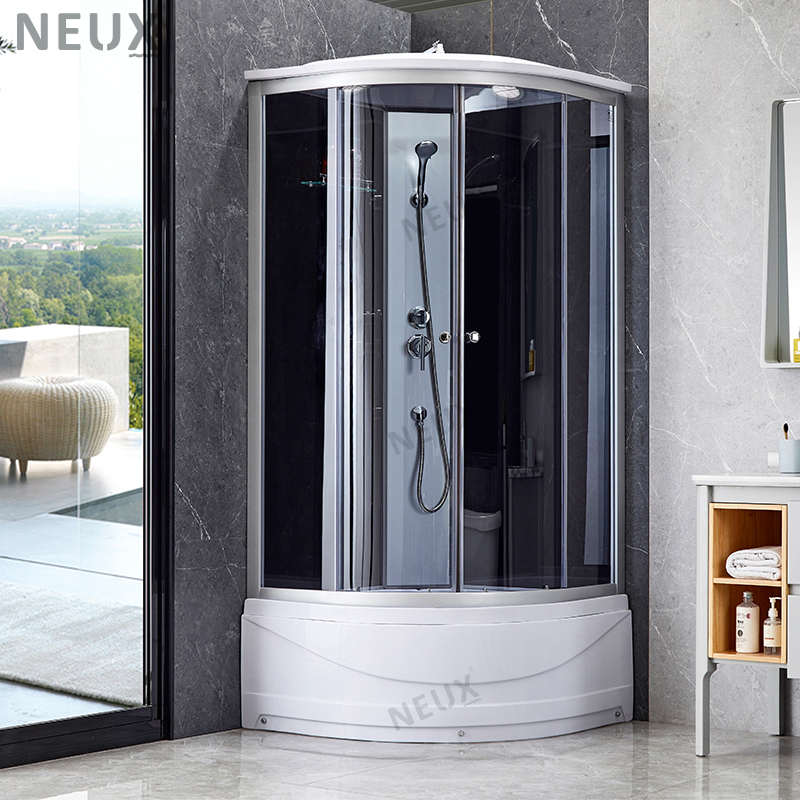 Customization Hotel Aluminum Frame Sliding Door Glass Steam Fully Enclosed Shower Cubicle