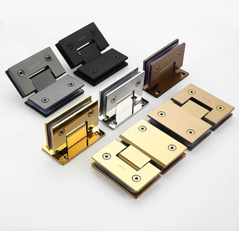 Stainless Steel Door Hinge for Shower Room Door Glass to Glass 180 Degree Manufacturer