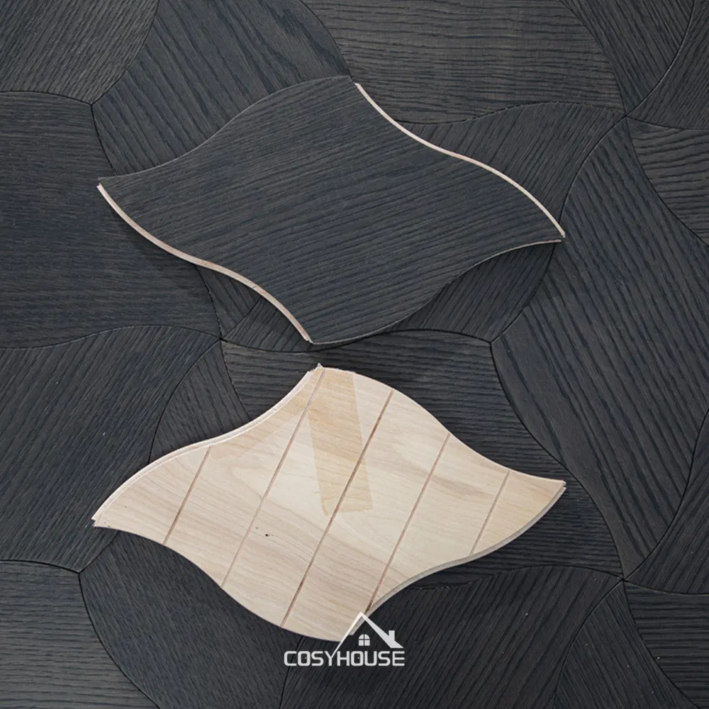 Hot Sale Manufacture Quality Parquet Oak Wood Cold Color Wire Brushed Flooring