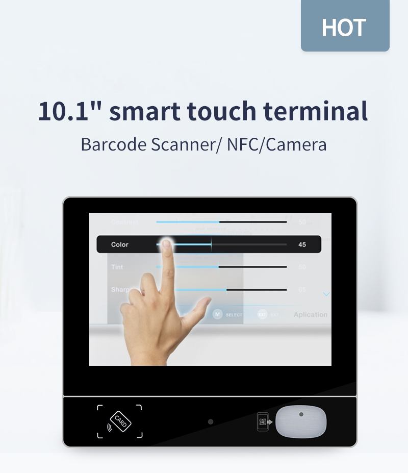 10.1inch POS Systems Touch Screen All in One Cash Register Checkout Terminal