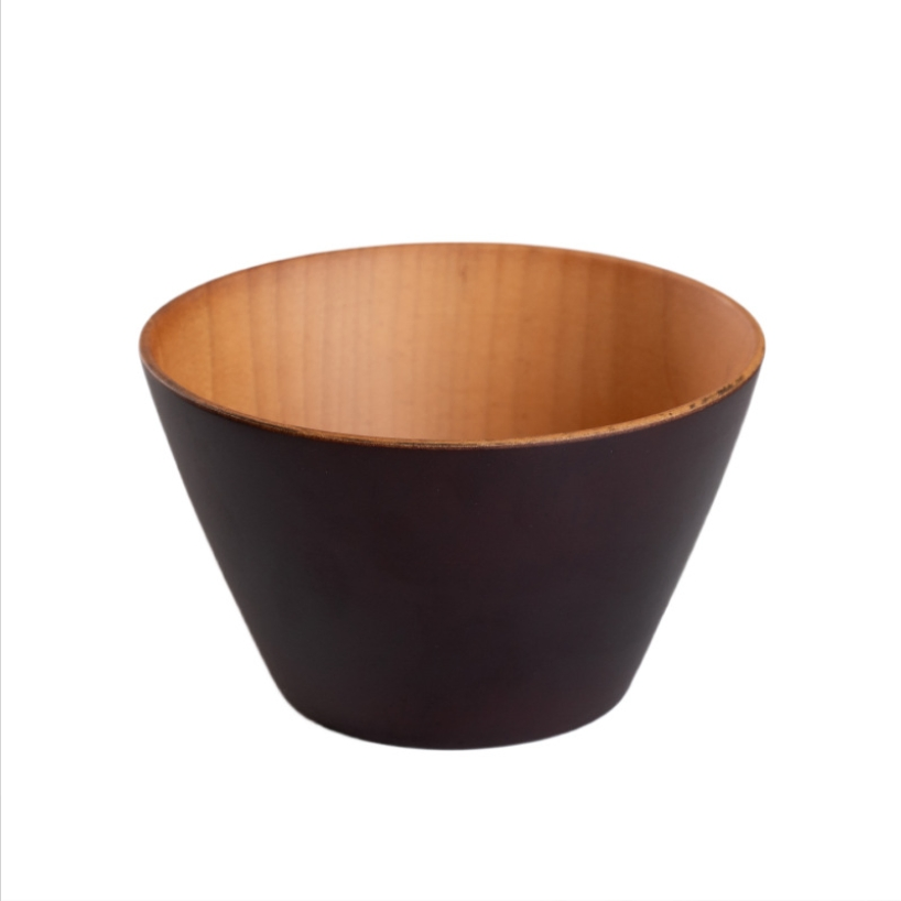 Japan Style Wood Tableware Rice Salad Fruit Bowl