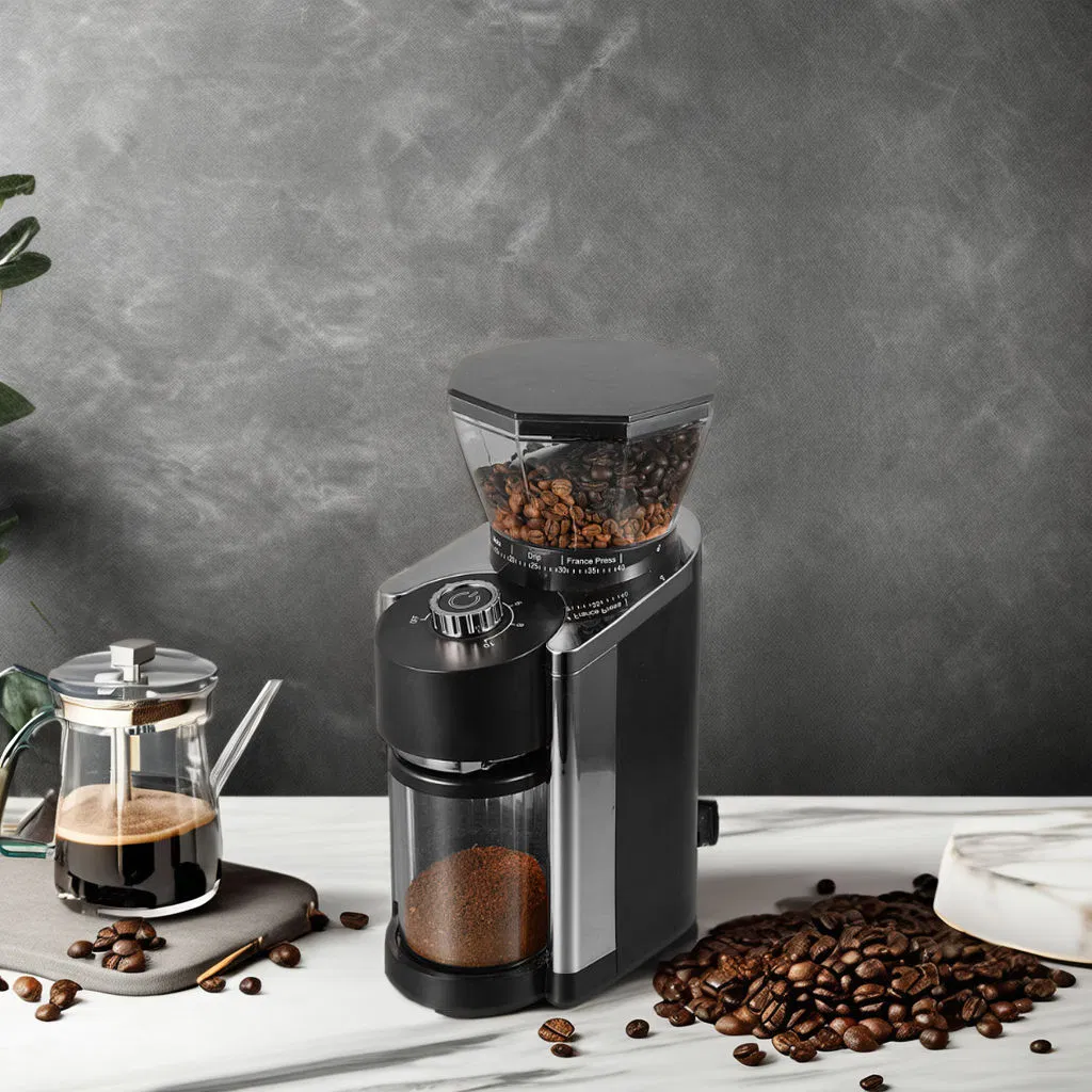 Home Stainless Steel Burr Portable Electric Conical Coffee Bean Grinder Espresso Grinder