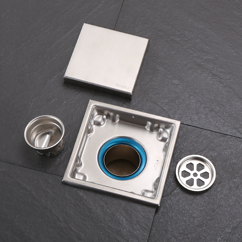 Скрытый напольный трап из нержавеющей стали с защитой от запаха