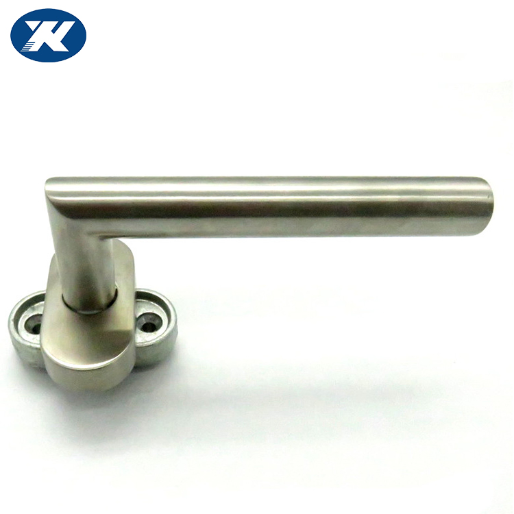 Zinc Alloy or Plastic Base Tubular Stainless Steel Entrance Door Handles Pull Turn Lever Window Handle