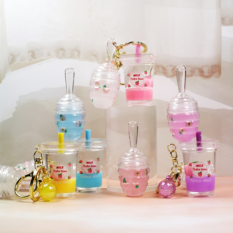 Cosmetics Lipgloss Base Acrylic Keychain Kids Lip Gloss Vendor