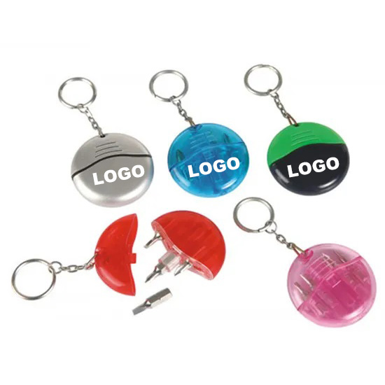 Custom Printing 4-in-1 Mini Tool Kit with Keychain Multi-Function Screwdriver Tool Set