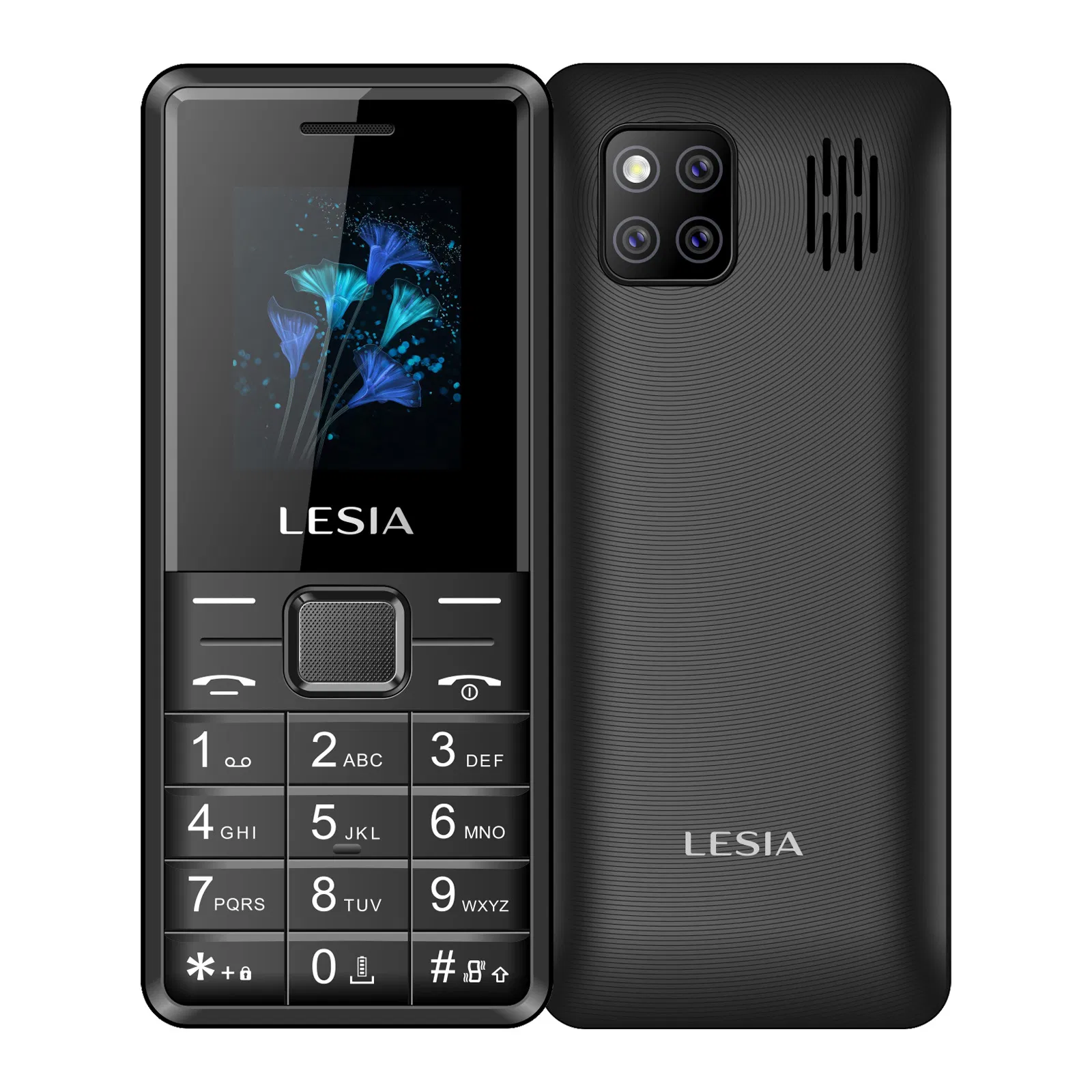 Кнопочный телефон 2G Lesia179 с большой клавиатурой и фонариком