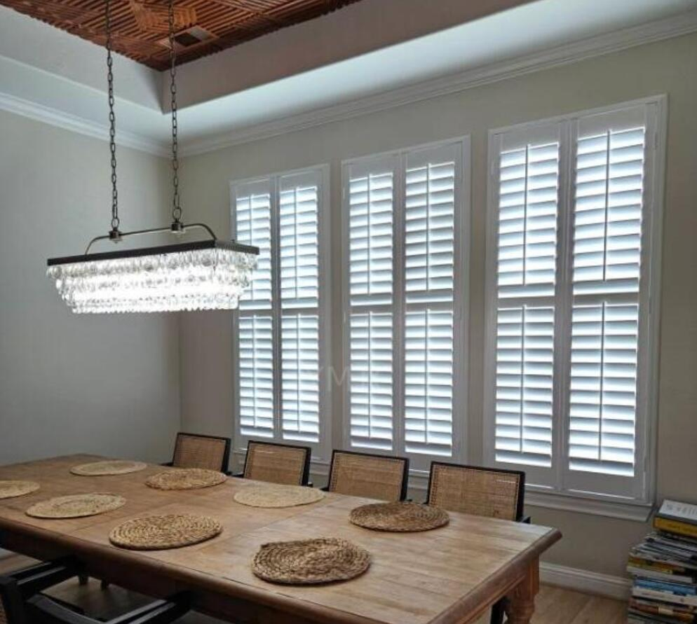 Home Custom Cafe Style Plantation Shutters Wood PVC Window Shutter