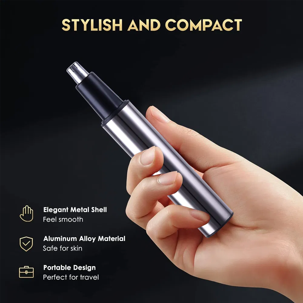 Professional USB Rechargeable Nose Clippers Eyebrow Facial Hair Trimmer Electric Nose Trimmer for Men with LED Display