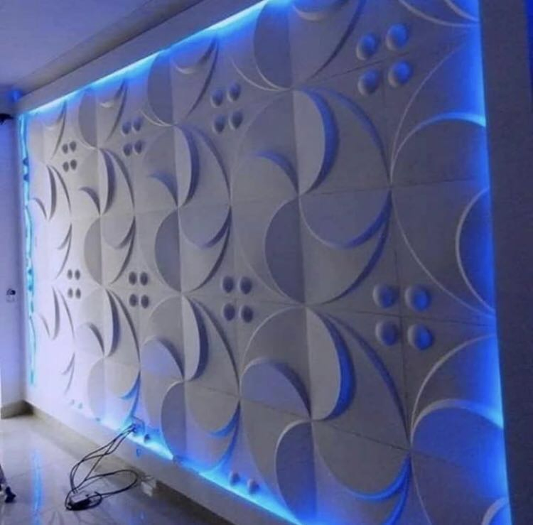 Decorative Wall Board 3D Wall Panel Bedroom TV Background Living Room Wallpaper, 3D Wall Mural