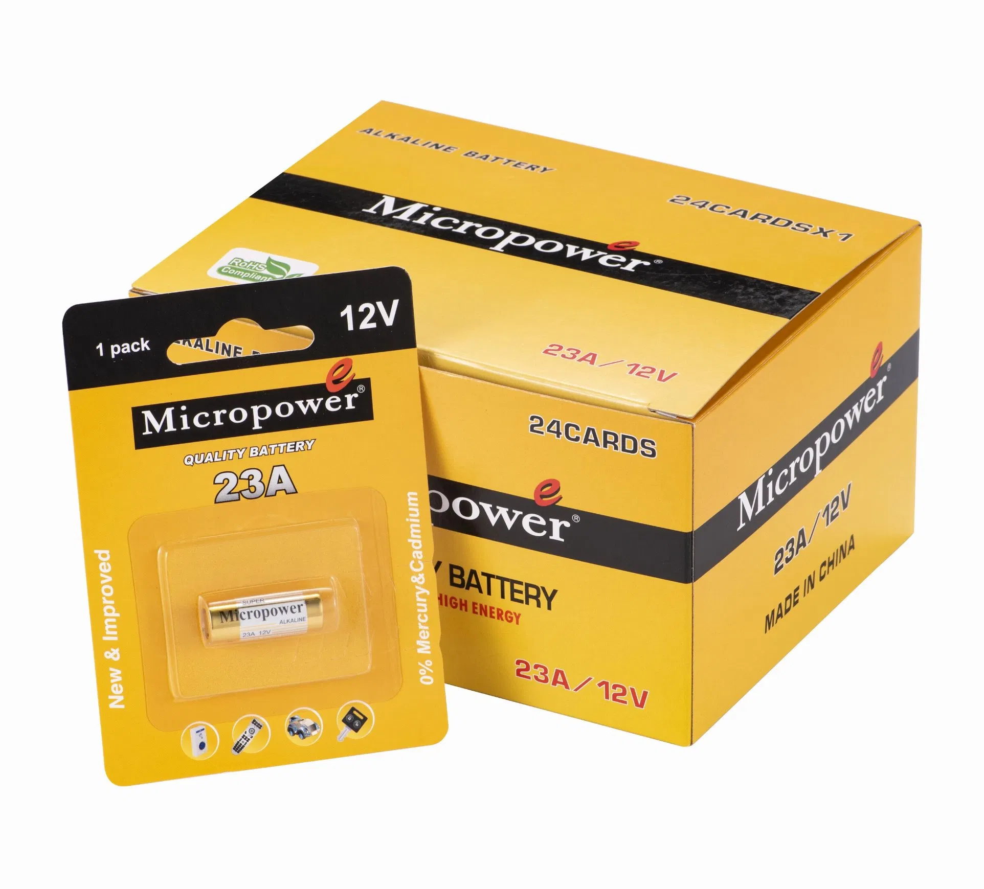 Батарейка 23A 12V для инфракрасной сигнализации