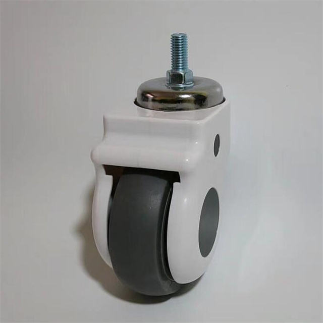 Wholesale 3/4/5 Inch TPR Valve Stem Swivel Casters, with Brakes, Silent Medical Casters, for Hospital Beds. OEM Customization Available.