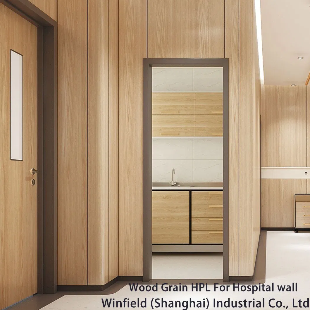 Flame Retardant Wood Grain High Pressure Laminate HPL Laminate Sheet for Interior Cabinet Furniture