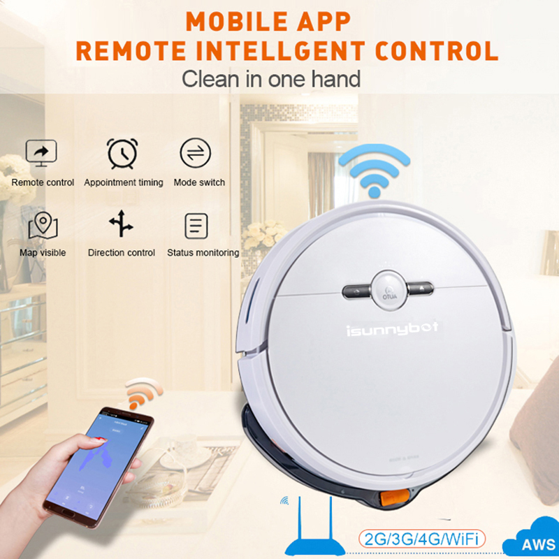 Isunnybot Wholesale Best Vacuum Cleaner Robotic Smart Tuya Voice Controlled Vacuum Cleaner
