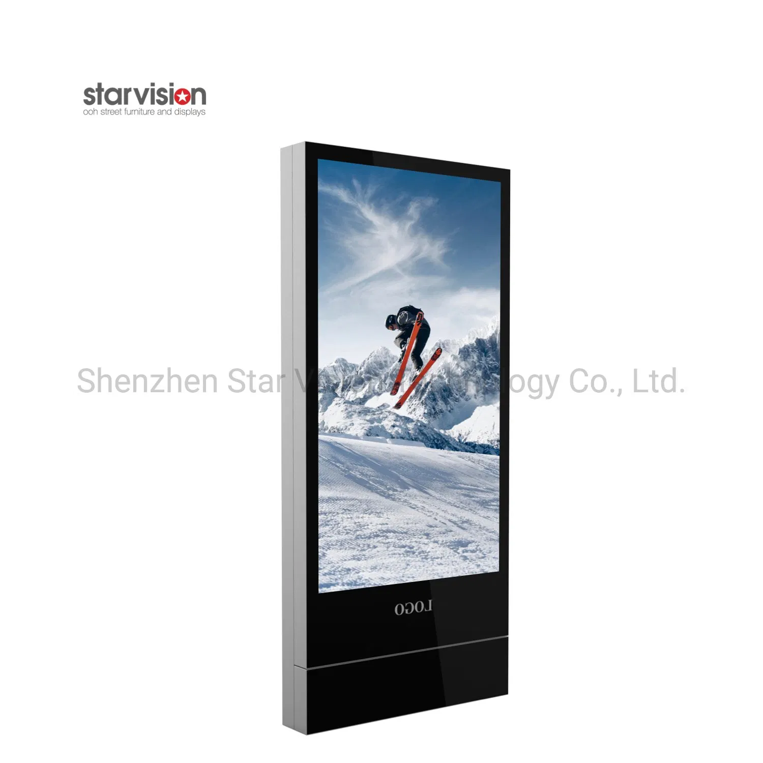 Напольный LCD дисплей 75 дюймов для рекламы