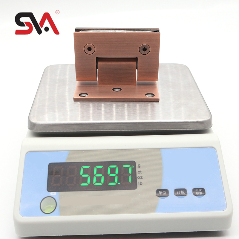 China Supplier Brushed Bronze Frameless Sliding Shower Sliding Glass Door Hinge