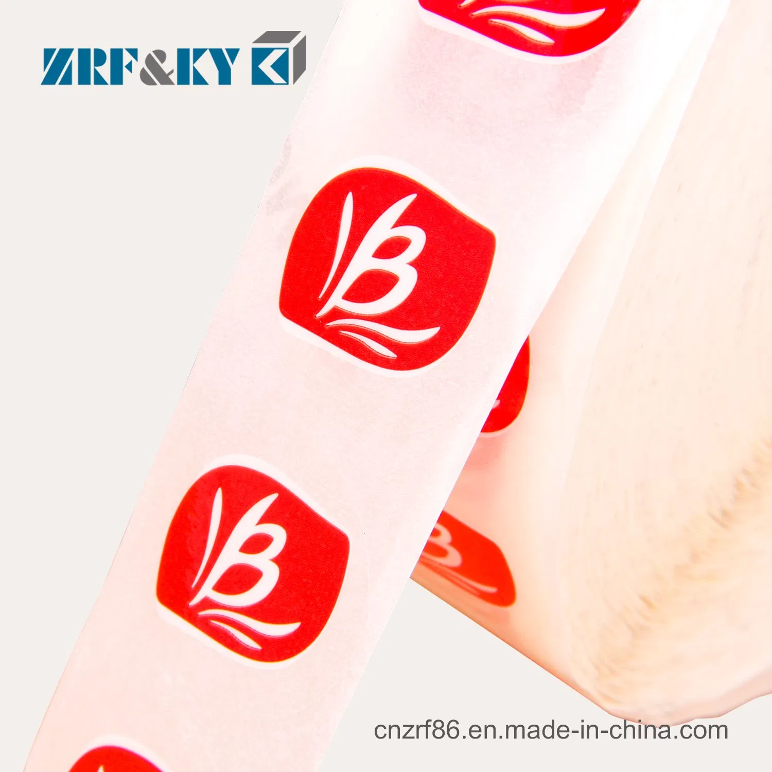 Eco-Friendly Roll Vinyl Waterproof Adhesive Coated Paper Organic/Frozen/Fruits Food Private Paper Printing Label/Sticker