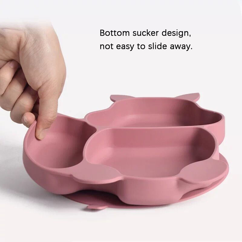 Silicone Baby Plate Set with Suction Bowl and Spoon