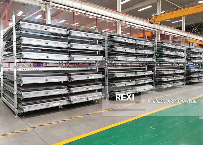 Aluminium Glass Curtain Wall Price Cost per m2 square metre foot of Aluminum Glazed Unititzed Stick Spider Facade