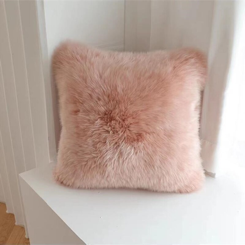 Polyester Fake Fur Cushion of Pillow Seat Gift Sofa Cover Custom Wholesale