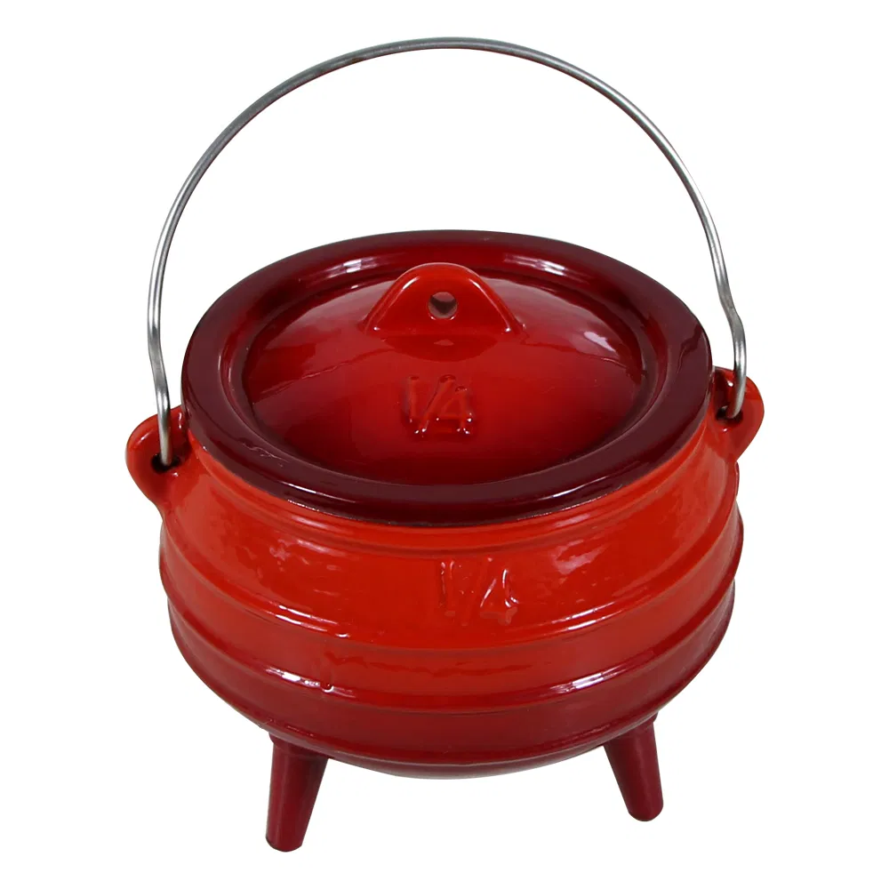 Чугунный кемпинговый котелок Dutch Oven с антипригарным покрытием